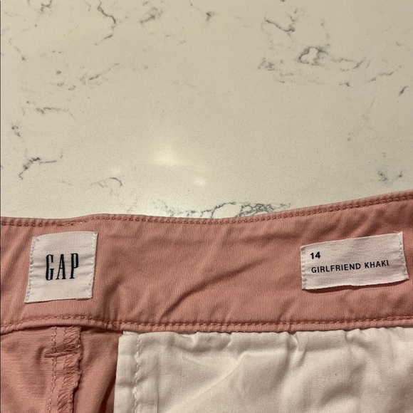 Gap Pink Girlfriend Khaki Wide-Leg Pants - Picture 2 of 3